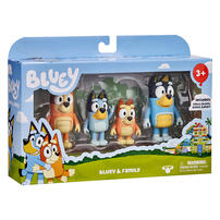 Bluey Series 1 Figure 4 Pack - Bluey & Family Pack