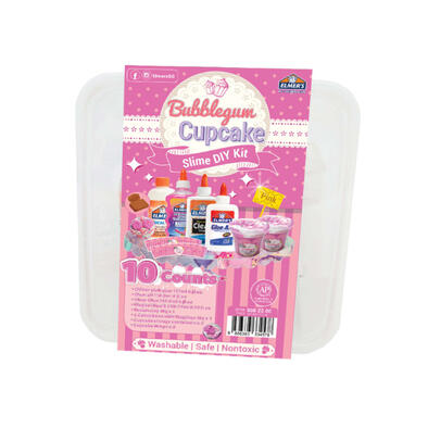 Elmer&rsquo;s Bubblegum Cupcake Slime DIY Kit -Pink