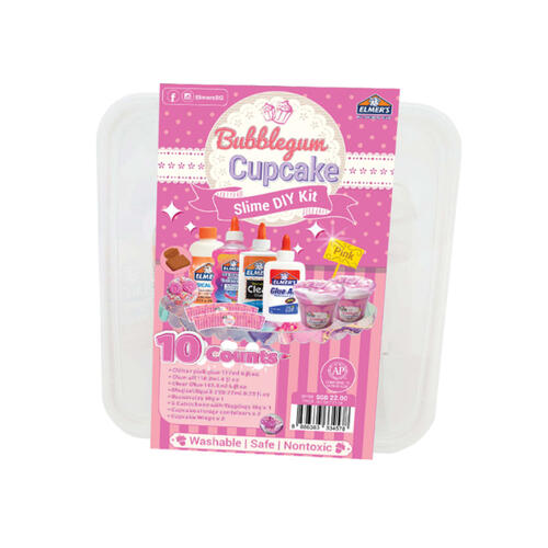 Elmer&rsquo;s Bubblegum Cupcake Slime DIY Kit -Pink