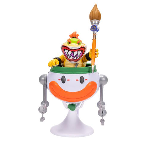 The Super Mario Galaxy Movie - 5&rdquo; Bowser Jr. with Clown Car, Paintbrush and Water-Reveal Stickers 