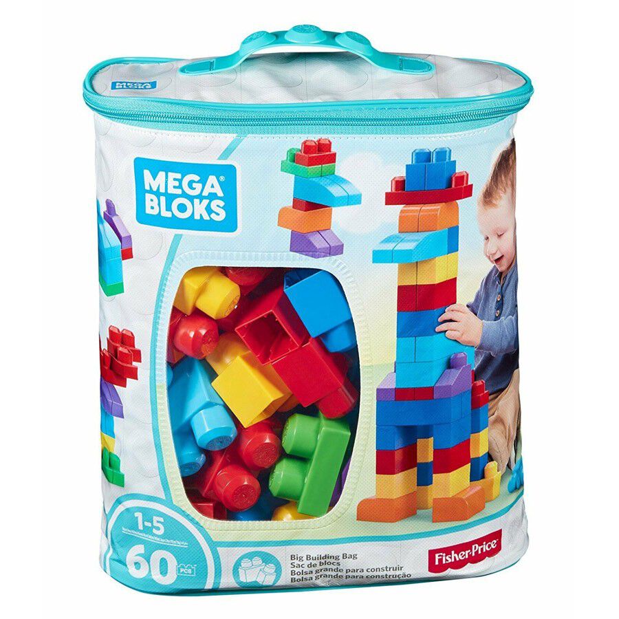 Mega Bloks Big Building Bag Pink 60 Pieces | Toys
