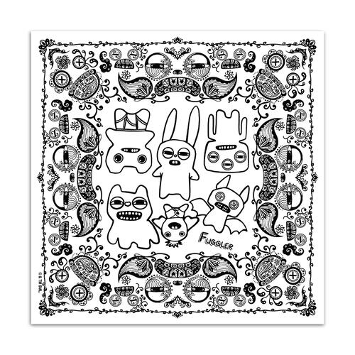 Fuggler Paisley Pattern Carpet - White