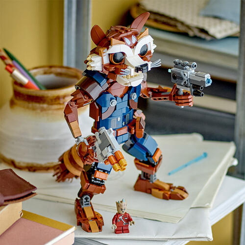 super héros lego marvel groot