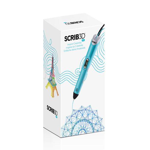 SCRIB3D P1 3D Printing Pen with Display - 14+ Creative Tool, Includes PLA Filament, Stencil Guide, and Power Adapter