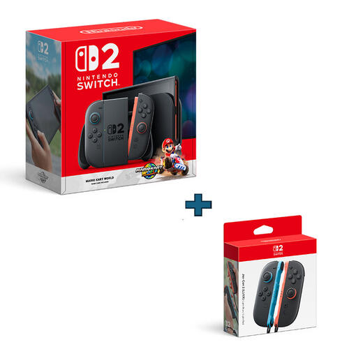 Nintendo Switch 2 & Mario Kart World Bundle + Joy-Con 2 (L)/(R) Bundle Set