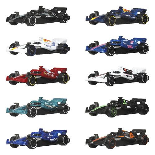 Hot Wheels Formula 1 10-Pack, Set Of 10 1:64 Scale Toy Cars With Each 2025 F1 Racing Team
