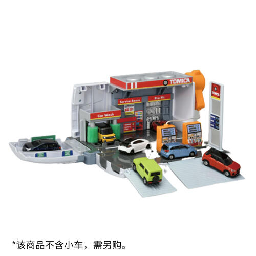 Tomica Transform Tank Truck Gas Station