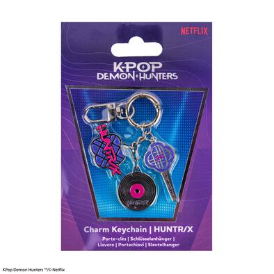 KPop Demon Hunters Huntr/X Charm Keychain
