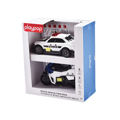 playpop Police Vehicle Twin Pack