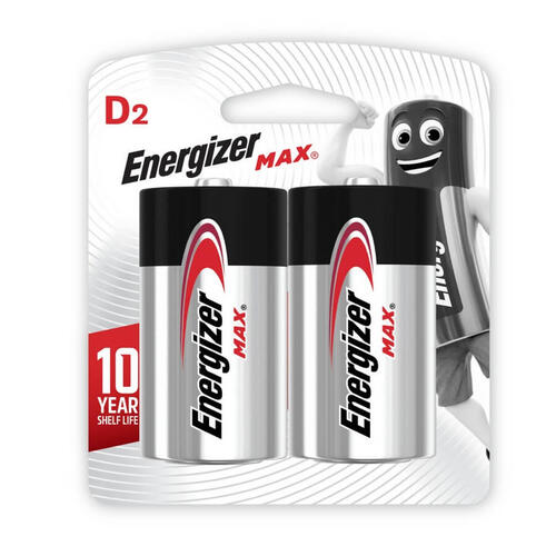 Energizer Max - Size D 2Pack Alkaline Batteries