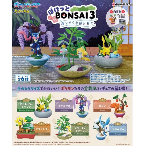 Rement - Pokemon Pocket Bonsai 3 (Pack of 6) Original Box - Assorted	