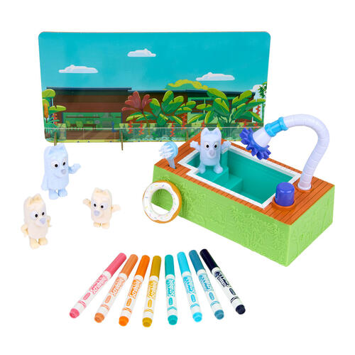 Crayola Scribble Scrubbies Bluey Poolside Play Set
