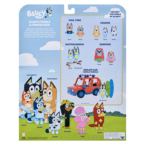 Bluey Series 3 8 Figure Pack - Bluey's Family and Friends
