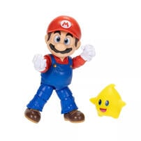 The Super Mario Galaxy Movie - 5&rdquo; Figure Series &ndash; Mario Figure with Luma Star Accessory