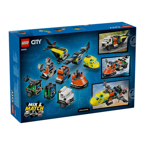 LEGO City Airplane, Service Truck & Hovercraft Remix 60505