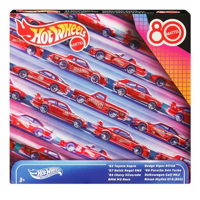 Hot Wheels Silver Series Mattel 80th 8-Pack O/S