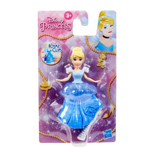 Disney Princess Cinderella Small Doll With Glittery Blue One-Clip Dress