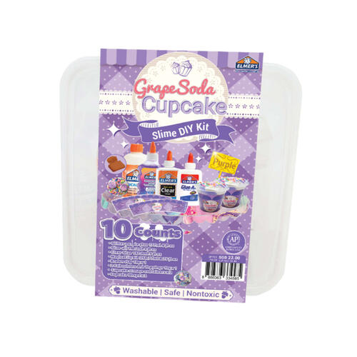 Elmer&rsquo;s GrapeSoda Cupcake Slime DIY Kit -Purple