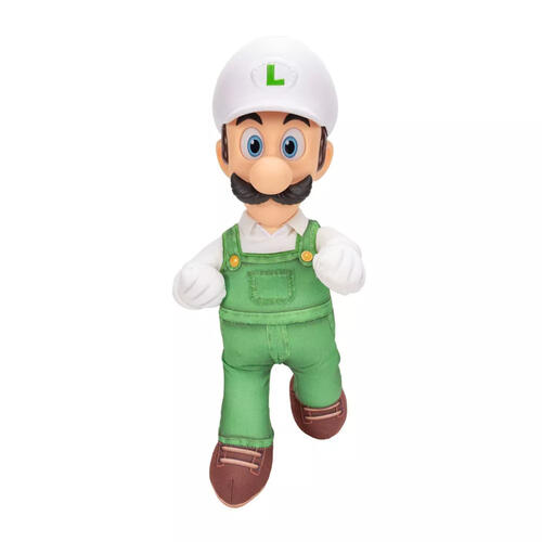 The Super Mario Galaxy Movie Fire Luigi Posable Plush (15 Inches)