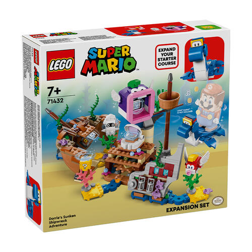 LEGO Super Mario Dorrie's Sunken Shipwreck Adventure Expansion Set 71432