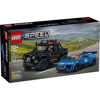 (Pre-order) LEGO Speed Champions Jaguar Project 7 & Land Rover Defender 77264 (Estimated August 2026)