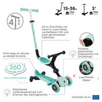 Globber Go&bull;Up Active Lights 360&deg; - Mint