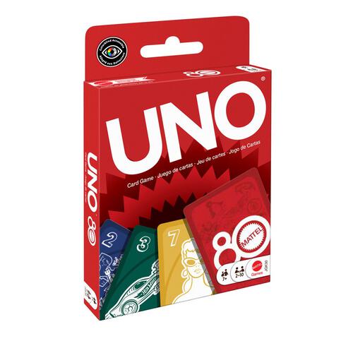 UNO Mattel 80th Ruby Red