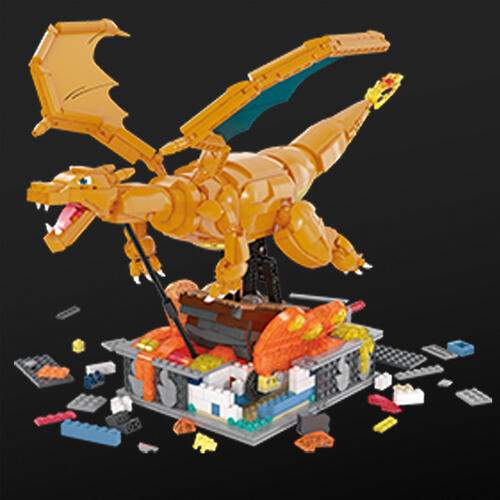  Mega Construx Pokemon Charizard Construction Set with character  figures, Building Toys for Kids 198 Pieces : Everything Else