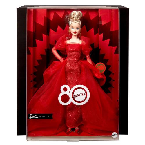 Barbie Sig Mattel 80th Anniv Dolls 1 - Blonde