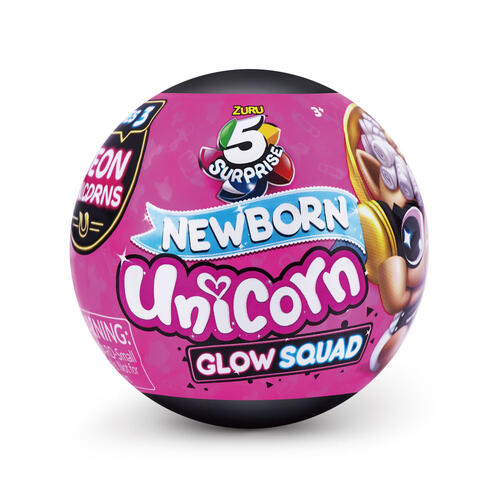 5 Surprise Newborn Unicorn Glow Squad - Assorted