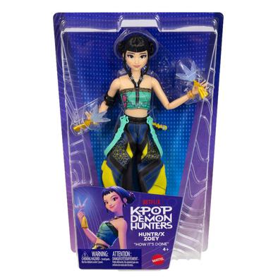 Kpop Demon Hunters Huntr/X Zoey Fashion Doll In Removable Look With Themed Movie Accessories