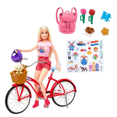 Barbie Doll & Bike Playset