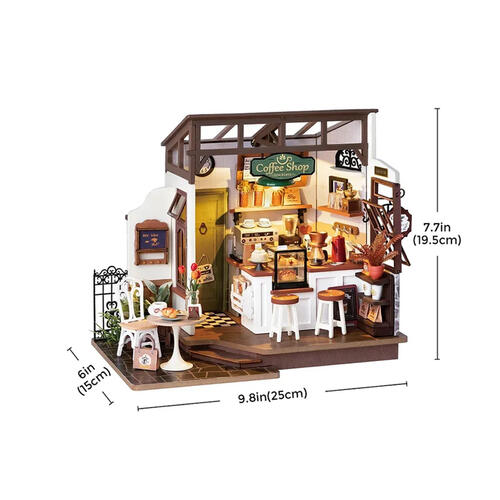 Robotime Rolife Flavory Caf&eacute; Miniature House Kit