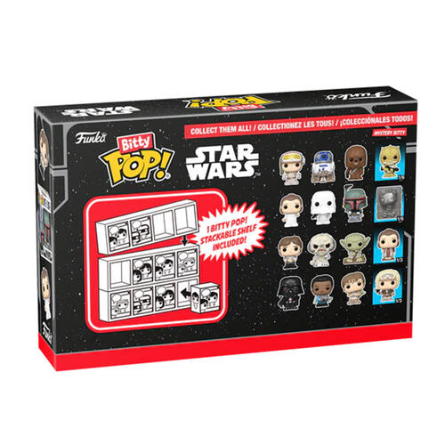 Funko Bitty Pop! Star Wars Series 2 Mini Figures 4 Pack - Assorted