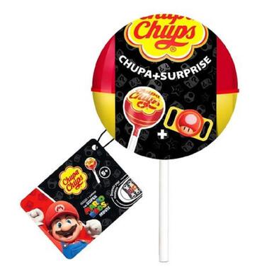 Chupa Chups Strawberry Lollipop Super Mario Surprise Egg - Assorted