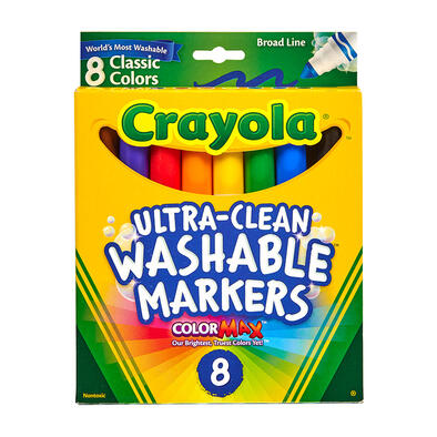 Crayola 8 Ct Classic Broad Line Washable Marker