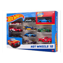 Hot Wheels Set Of 10 1:64 Scale Toy Trucks And Cars For Kids & Collectors