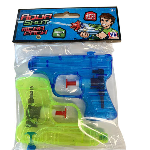 Aqua Shot Twin Pack Water Gun - Assorted