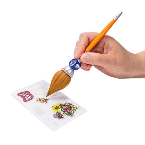 The Super Mario Galaxy Movie - 5&rdquo; Bowser Jr. with Clown Car, Paintbrush and Water-Reveal Stickers 