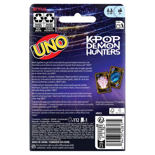 Uno Kpop Demon Hunters Card Game For Kid, Adult & Family Nights With Movie-Inspired Deck