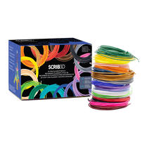 SCRIB3D PLA Filament Refills, 1.75 mm, 20 Colors