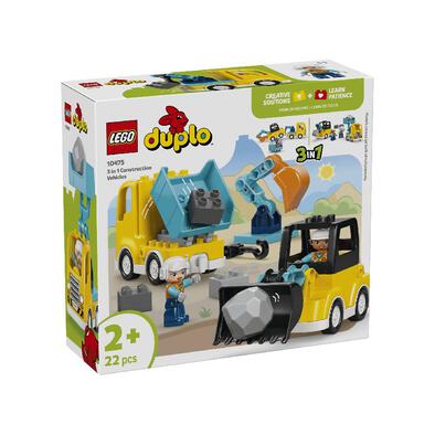 (Pre-Order) LEGO DUPLO Town 3 in 1 Construction Vehicles 10475 (Estimated Early Jan 2026)