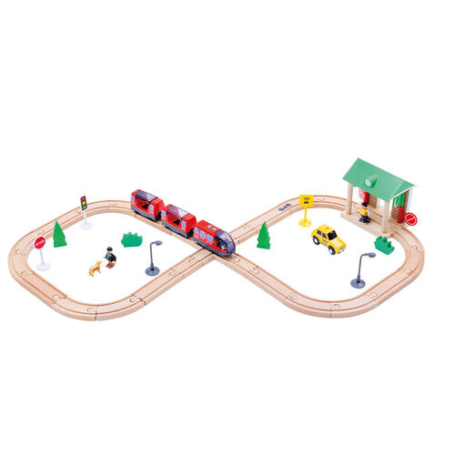 Speed City Town Station Train Set