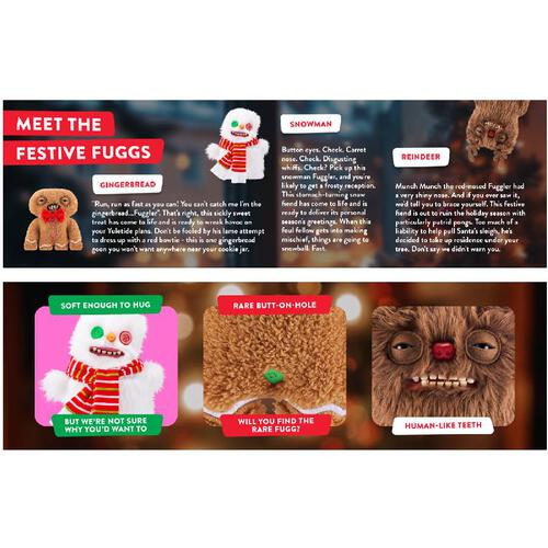 Fugglers - 9&rdquo; Plush: Festive Fuggs - Assorted