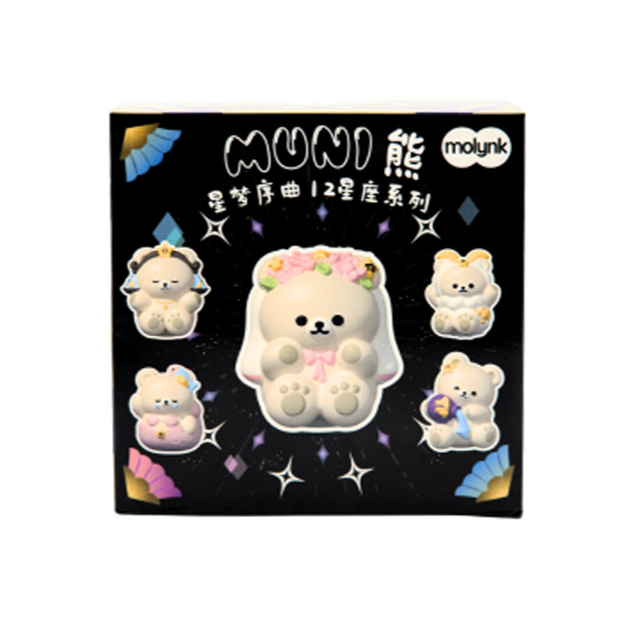 新品未開封 F9519Y BEAR mini ラベンダー F9519Y Molynk Muni Bear Overture Zodiac Squishy - Blind Box (1 Pc) | Toys