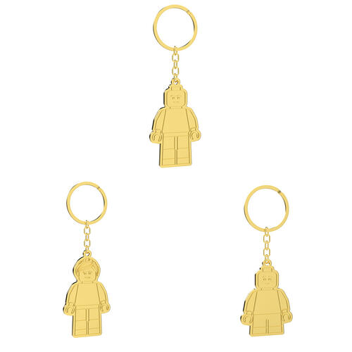 Family Golden Keychain Full Set Of 3 (Free Gift)
