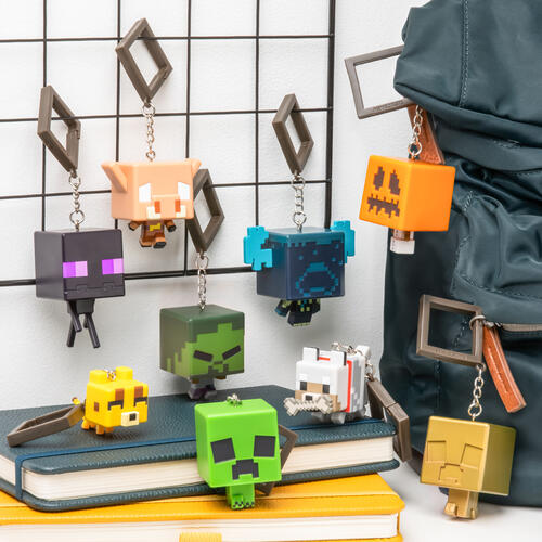 Paladone Minecraft Chibi Backpack Buddies Character Keychain Blind Bag - Assorted