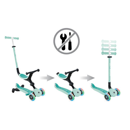 Globber Go&bull;Up Active Lights 360&deg; - Mint