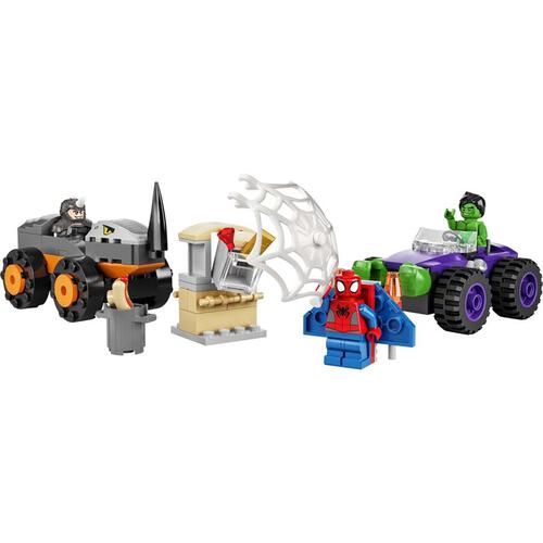 LEGO Marvel Spidey Amazing Friends Hulk vs. Rhino Truck Showdown 10782
