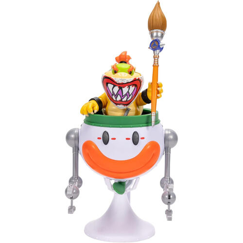 The Super Mario Galaxy Movie - 5&rdquo; Bowser Jr. with Clown Car, Paintbrush and Water-Reveal Stickers 